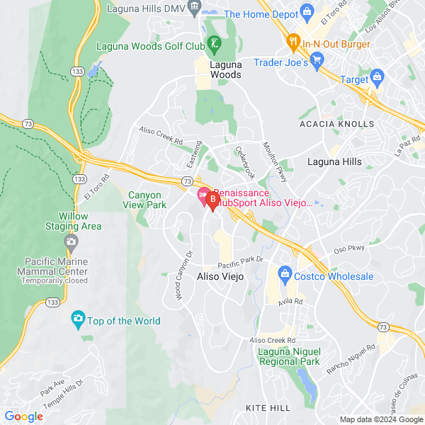 A Plus Construction location map: 90 Vantis Dr, Aliso Viejo, CA